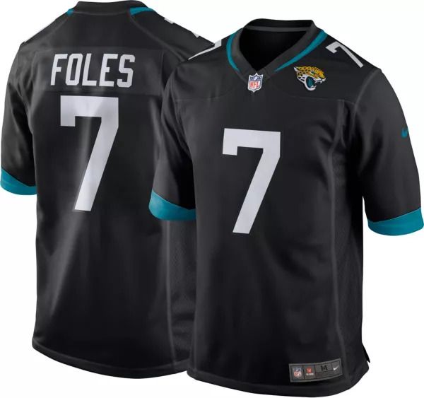 Men Jacksonville Jaguars #7 Nick Foles Nike Black Game NFL Jersey